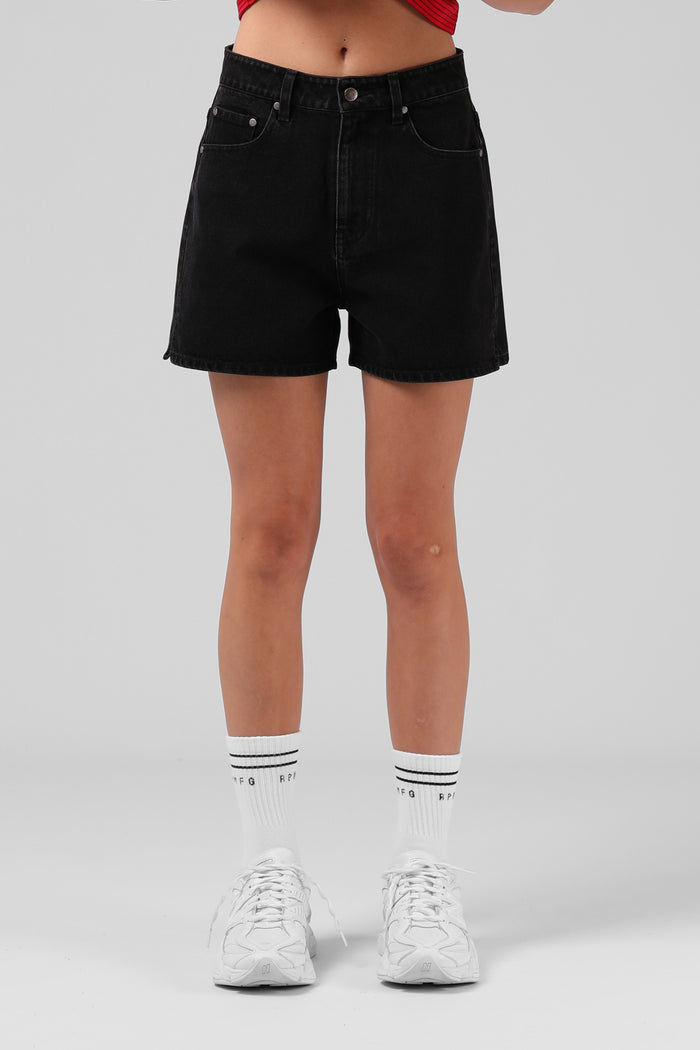 90's Denim Short - W. Black