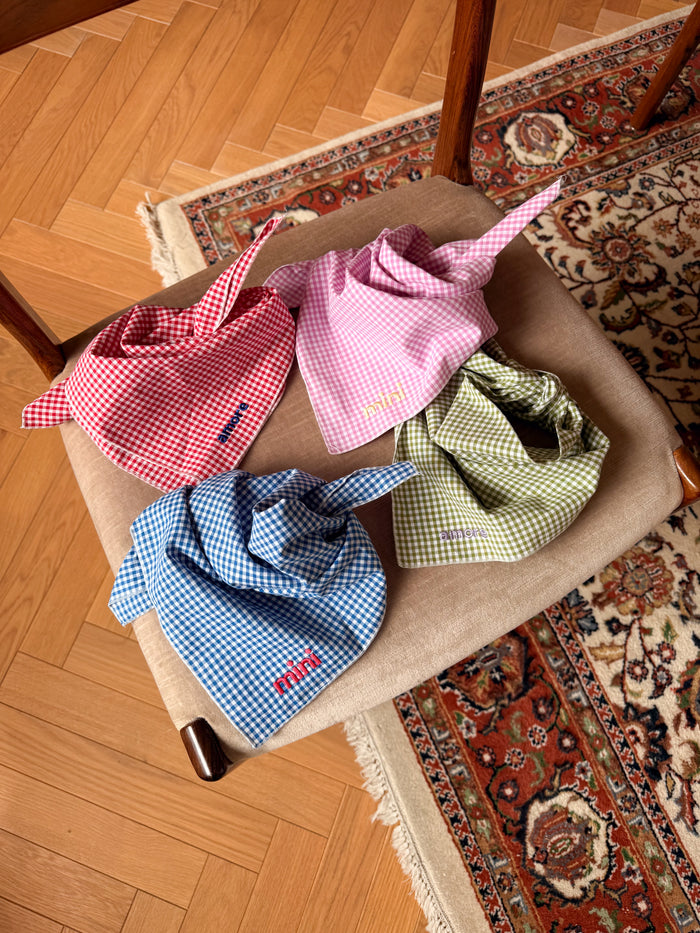 CHECKED BANDANA SCARF MINI