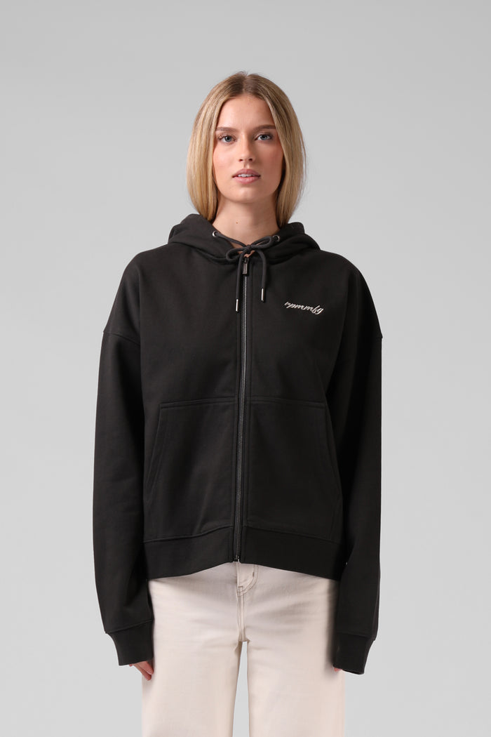 Chiller Zip Hood - Washed Black