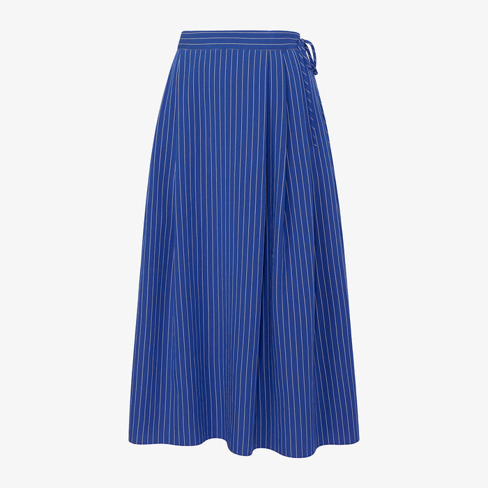 packshot image of the easton skirt in soft stripe