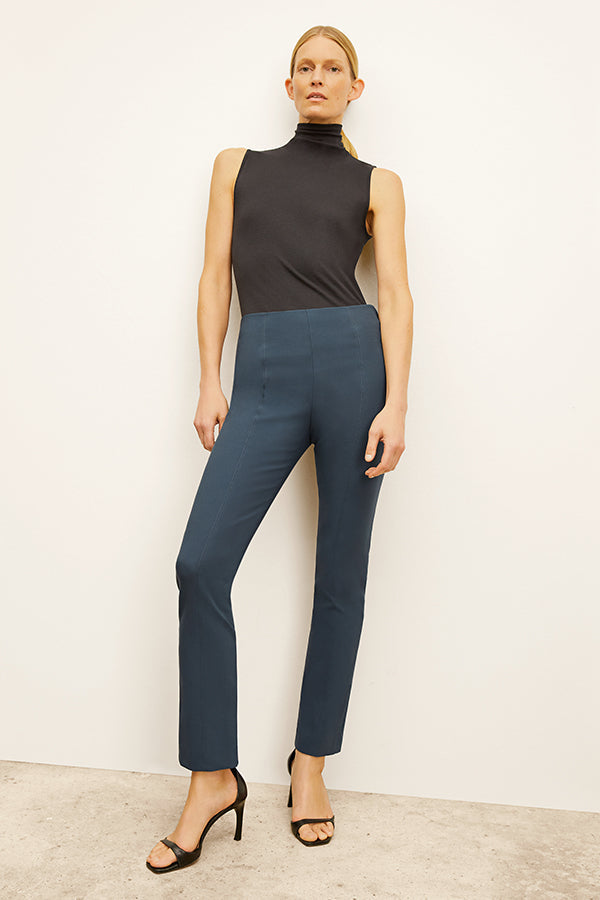 front image of a woman wearing the foster pant in lakeside | Exclude