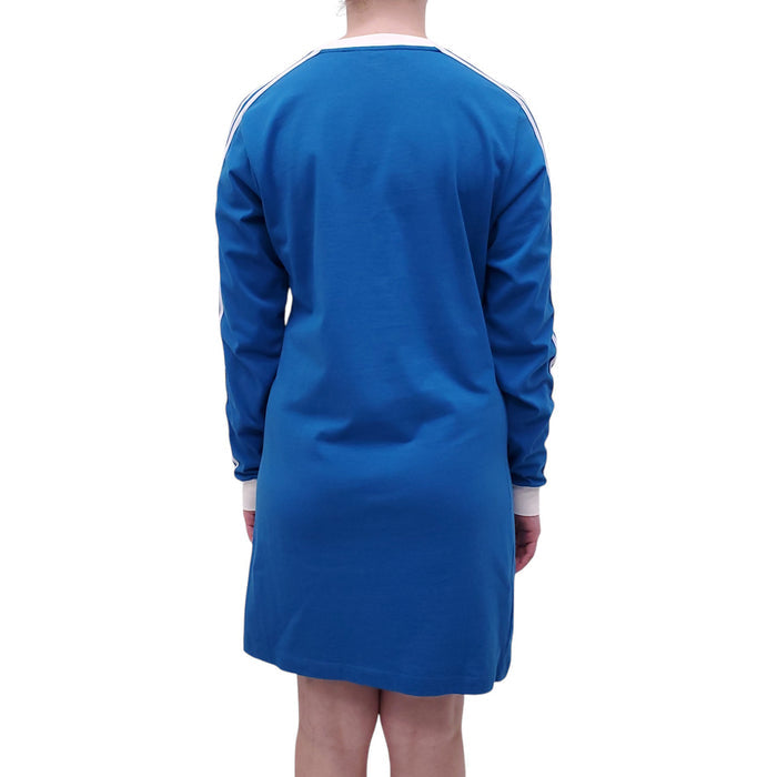 GUCCI x ADIDAS BLUE LOGO T-SHIRT DRESS - SIZE S