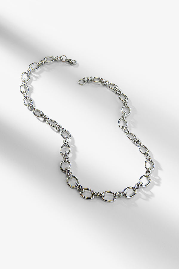 packshot image of the jessel necklace in silver | Exclude | Grid