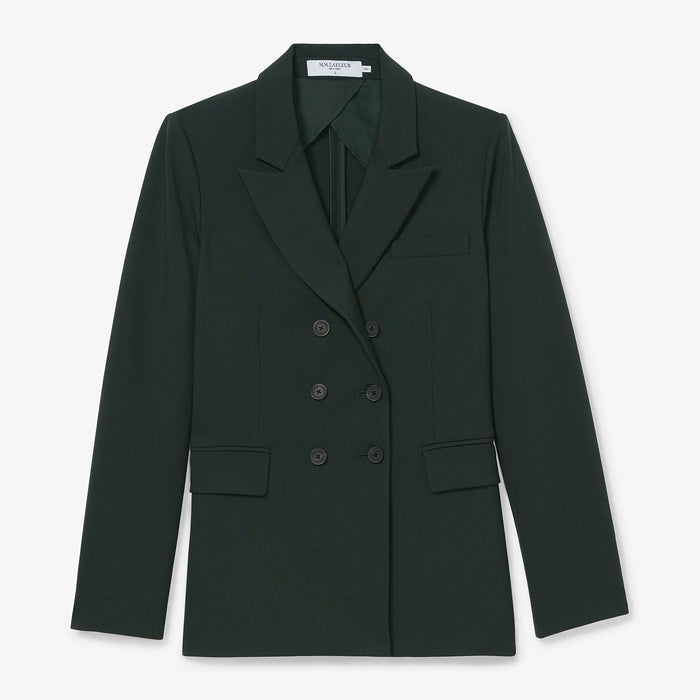 packshot image of the kati jacket in dark emerald
