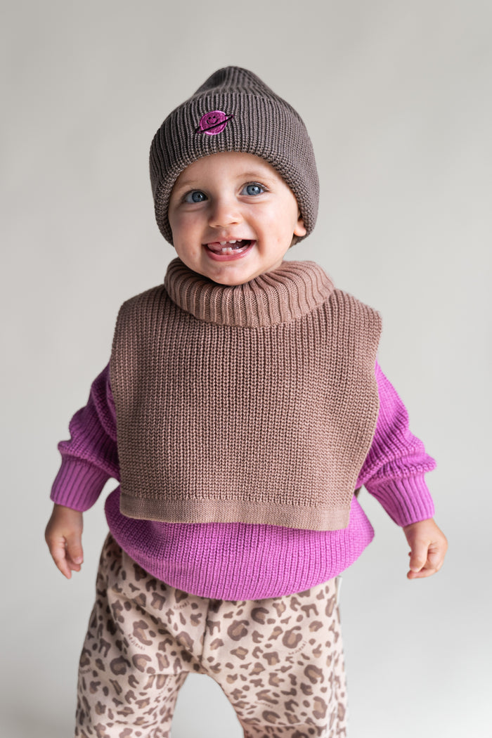 KNIT NECKWARMER NOUGAT