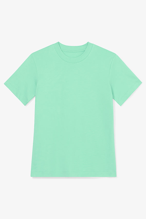 packshot image of the New York Liberty Leslie T-Shirt in Seafoam | Exclude | Still