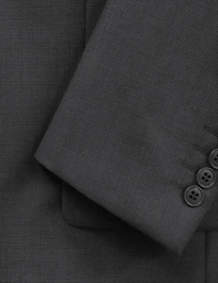 Michel 704 Charcoal Australian Merino Wool Suit Jacket