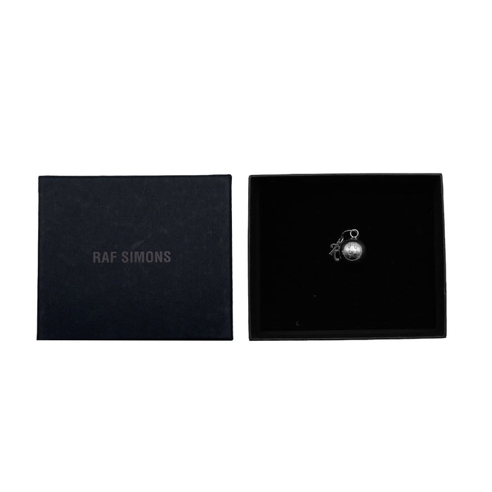 Raf Simons Silver Smiley Ball And R Small Earring Stud - SHENGLI ROAD MARKET