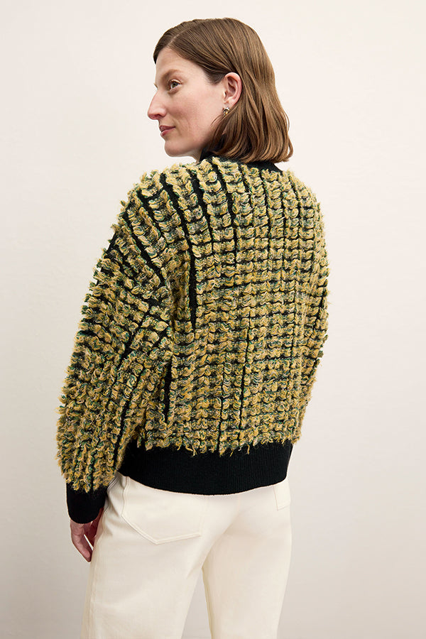 front image of the rayna sweater in pom pom knit | Exclude | Grid Hover