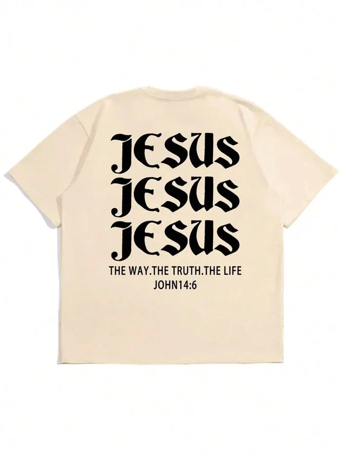 SXV 'Jesus jesus jesus’ Printed Cool Aesthetic Oversized Baggy T-shirt
