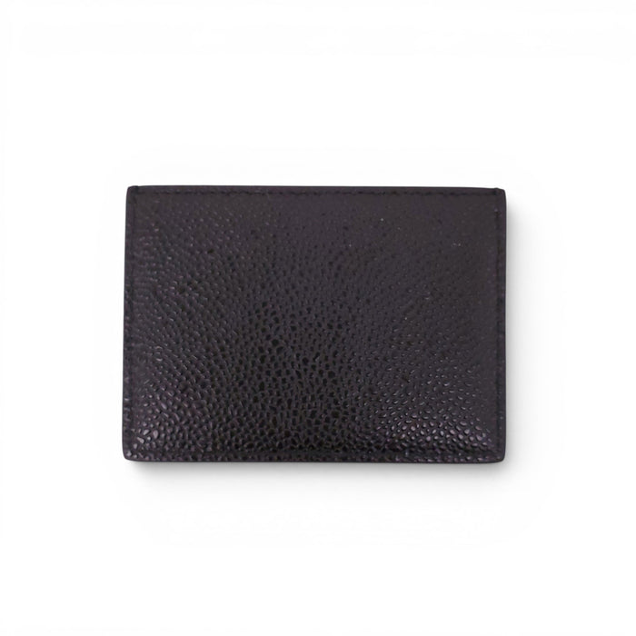 THOM BROWNE BLACK LOGO CARD HOLDER