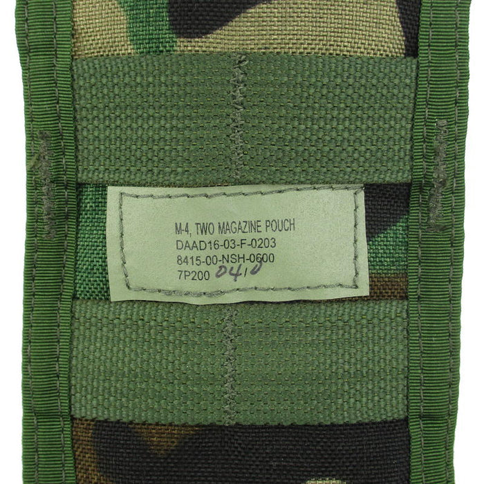 USGI Woodland MOLLE M4 Pouch - US Army Surplus - Magazine Pouches
