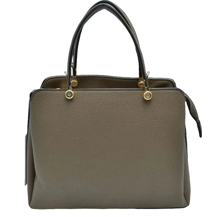Vegan Leather Handbag - Sand