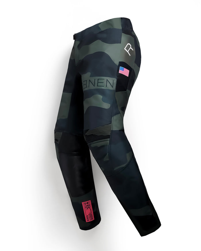 YOUTH RACEPANT - GREEN CAMO