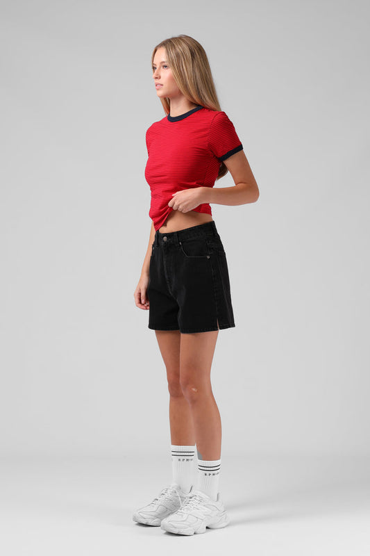 90's Denim Short - W. Black