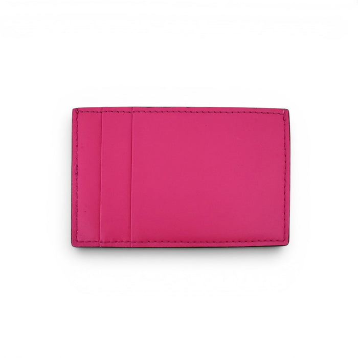 ALEXANDER MCQUEEN PINK LOGO CARD HOLDER