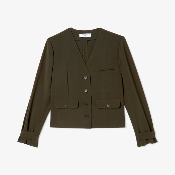 Packshot image of the Ayla Jacket in Olive