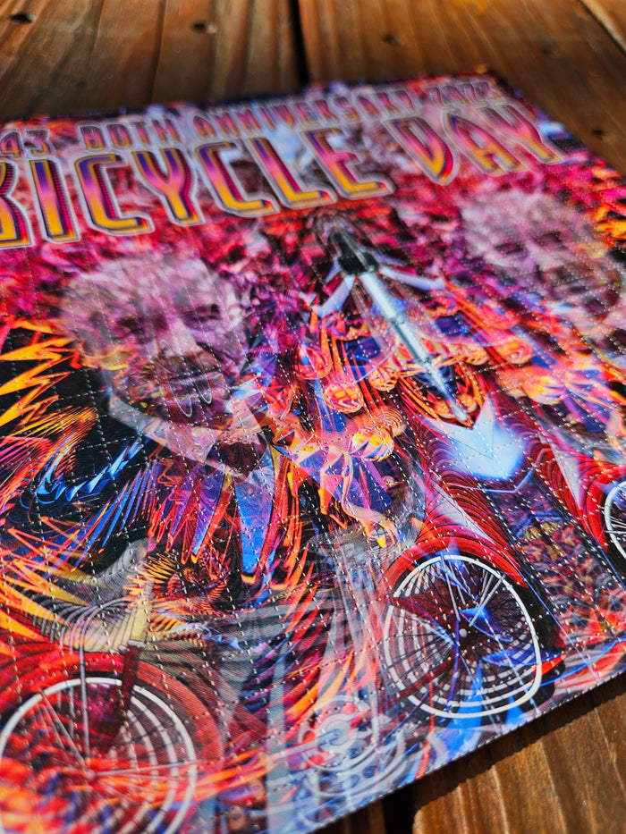 Bicycle Day 80th Anniversary Blotter Art