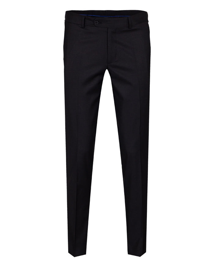 Black Plain Suit Trouser-Makrom