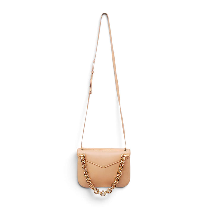 BOTTEGA VENETA NUDE ENVELOPE SHOULDER BAG