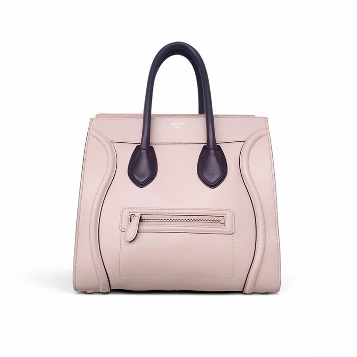 CELINE NUDE AND BLACK LUGGAGE BAG