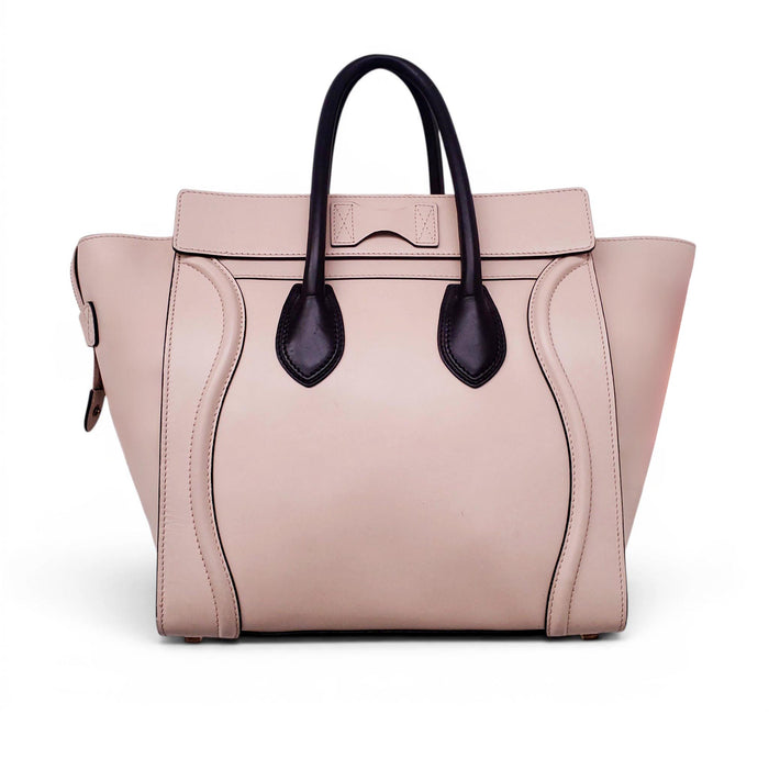CELINE NUDE AND BLACK LUGGAGE BAG