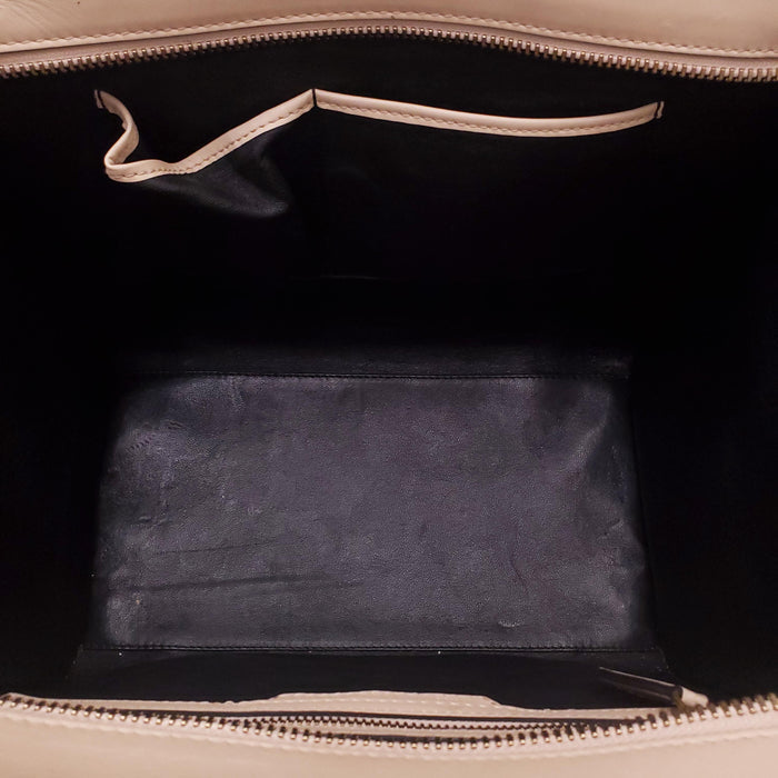 CELINE NUDE AND BLACK LUGGAGE BAG