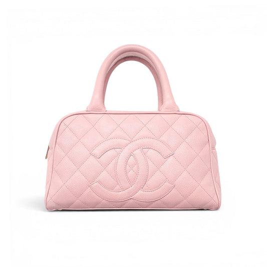 CHANEL PINK SMALL TIMELESS BOWLER BAG