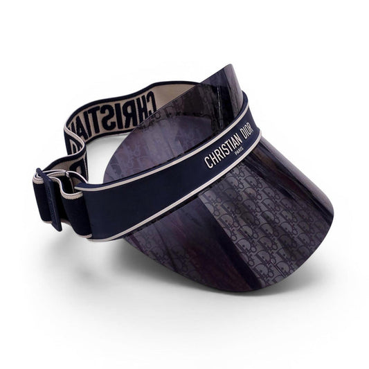 CHRISTIAN DIOR BLACK LOGO VISOR