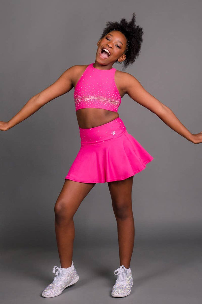 Dolce Sports Bra in Hyper Pink Crystal