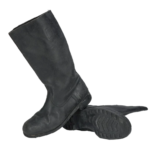 East German Leather Jackboots - East German Army Surplus - Combat Boots