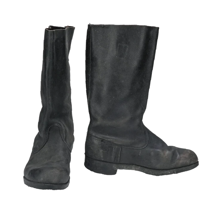 East German Leather Jackboots - East German Army Surplus - Combat Boots
