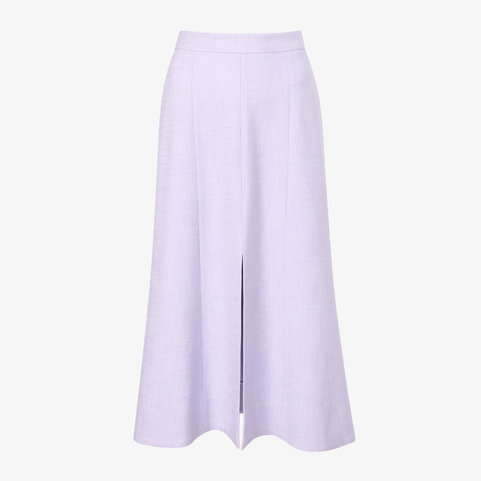 packshot image of the eva skirt in lilac/ivory