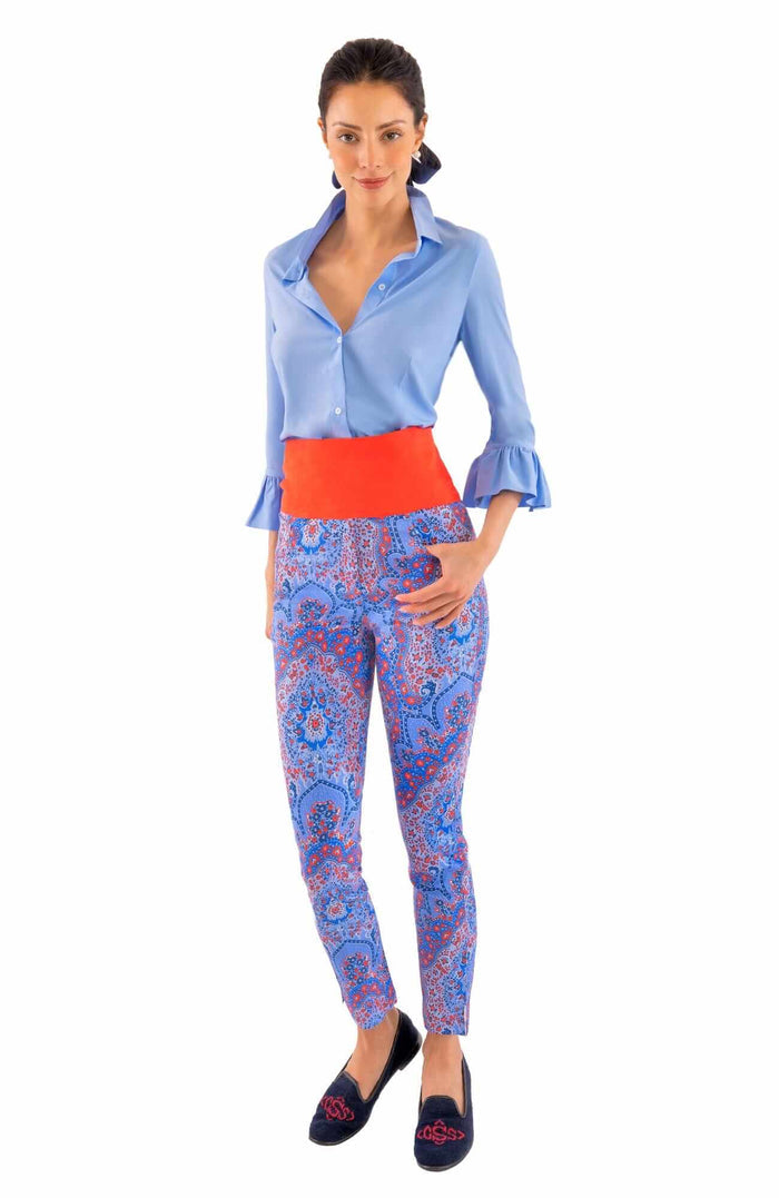 Gretchen Scott Priss Chiffon Blouse - Periwinkle