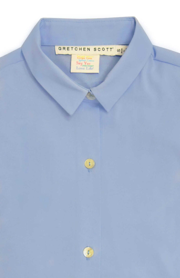 Gretchen Scott Priss Chiffon Blouse - Periwinkle
