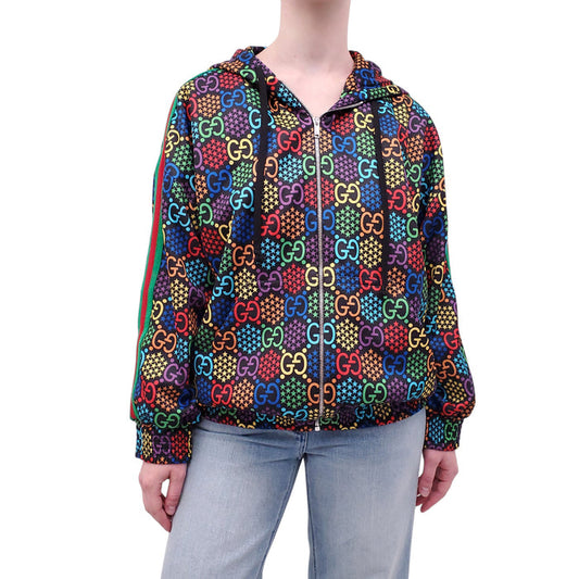 GUCCI RAINBOW STAR LOGO PRINT HOODIE - SIZE S