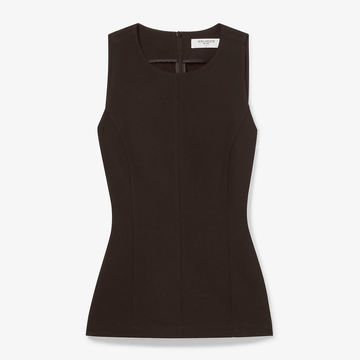 packshot image of the lucia top in black
