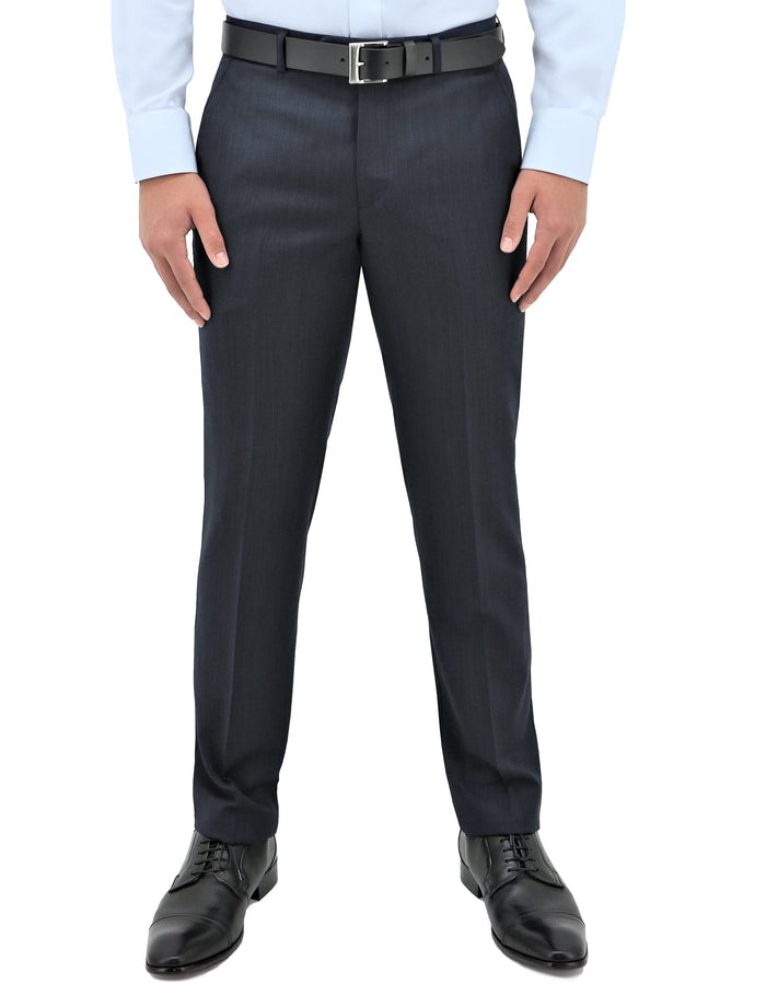 Lyon 101 Navy Australian Merino Wool Suit Trouser