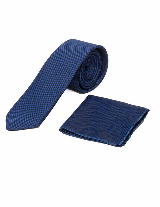 Men's Navy Necktie-Makrom