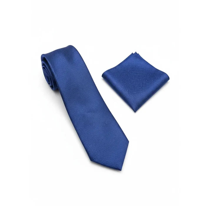 Men's Navy Necktie-Makrom