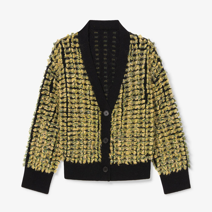 packshot image of the rayna sweater in pom pom knit