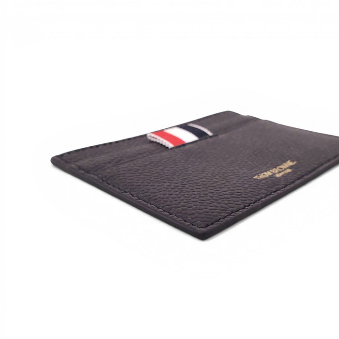 THOM BROWNE BLACK LOGO CARD HOLDER