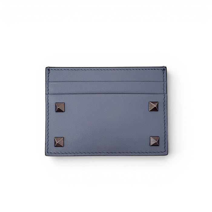 VALENTINO BLUE ROCKSTUD CARD HOLDER