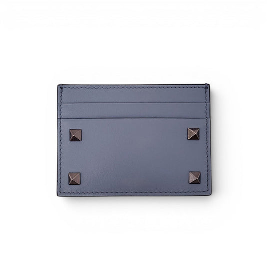 VALENTINO BLUE ROCKSTUD CARD HOLDER